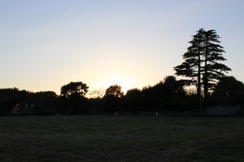 Sunset over Luddington
